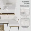 Outsunny 3 tlg. Rattan Gartenmöbel-Set Sitzgruppe mit Produktbild-Vorschau 5