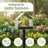 PATKAR Vogelhaus Futterhaus für Vögel mit Ständer aus Produktbild-Vorschau 2