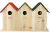 Nistkasten Gruppe 3 in 1 Kiefernholz 42x13x25 cm Farbe rot Produktbild-Vorschau 4