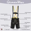kurze Trachtenlederhose Toni Lederhosen mit Hosenträger, Produktbild-Vorschau 7