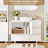 Waschbeckenunterschrank, Badezimmerschrank mit 4 Schubladen Produktbild-Vorschau 4