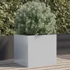 vidaXL Fioriera argento 42x40x39 cm Acciaio zincato Anteprima dell’immagine prodotto 2