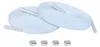schnuersenkel elastisch weiss clips silber glanz