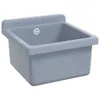 Lavabo pour montage murale gris 40x40x24 cm résine Voir les images du produit 8