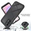 A protective phone case is shown with a graphic illustrating its shock absorption feature. Produktbild-Vorschau