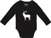 Huuraa Baby Body Hirsch Silhouette 62 Black  Baumwolle Produktbild-Vorschau 1