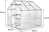 Gartengewächshaus aus Polycarbonat 190 x 190 x 195 cm Produktbild-Vorschau 4