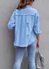 ASKSA Veste en jean pour femmes, Vintage Denim, Veste en Voir les images du produit 3