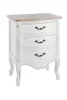 Kommode Justine 50 x 35 x 66 cm Holz Weiß Schrank Sideboard Produktbild-Vorschau 2