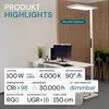 LUXULA LED Stehleuchte 100 W 4000 K neutralweiß weiß Produktbild-Vorschau 2