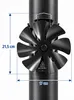Relaxdays Kaminventilator, ohne Strom, magnetisch, 8 Produktbild-Vorschau 4