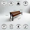 REKORD Gladiator Bis Palissandro 185x59x76 cm 3-4 posti  Anteprima dell’immagine prodotto 3