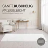 Homestyle4u Kurzflor Teppich 160x230 cm waschbar  Weiß Produktbild-Vorschau 9