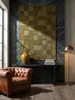 Teppich Erdtöne-Grün rechteckig als Wandteppich Wanddekoration Textilkunst Interior Design_#sku_SAF503119376086-SAF503119376087-SAF503119376088# Produktbild-Vorschau