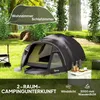 Outsunny Campingzelt für 2 Personen leicht UV 50+ Produktbild-Vorschau 4