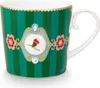 PIP STUDIO Love Birds Medallion Tasse Stripes grün 150ml Produktbild-Vorschau 1