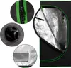 Collage of close-up views of a grow tent, showing details of a zipper, a ventilation port, and a window. Náhľad obrázku produktu