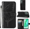OnePlus 9 Pro Hülle, Schmetterling Prägung Flip Leder Produktbild-Vorschau 1