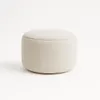 Moon Pouf rund Ø40x40 cm Creme– Sitzhocker in Stoff Quelle Produktbild-Vorschau 2