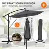 ML-Design Ampelschirm Ø330cm mit LED Solar Anthrazit Alu Produktbild-Vorschau 6