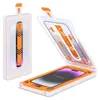 A screen protector kit for a smartphone, showing the application tray and the screen protector itself. Produktbild-Vorschau