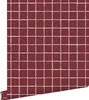 ESTAhome behang geblokt motief bordeaux rood 50 x 900 cm Productafbeelding-voorbeeld 1