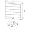 Kommode - 140 x 40 x 120 cm - Modern R-140-S10 Produktbild-Vorschau 4