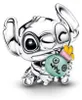 DISNEY x PANDORA Přívěsek Stitch a Scrump 794554C01 Náhled obrázku produktu 3