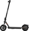 A side view of a black electric scooter against a white background. Produktbild-Vorschau