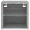 TV-Wandschränke mit LED-Leuchten 2 Stk. Grau Sonoma Produktbild-Vorschau 7