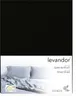 A product image for a fitted sheet, showing a folded sheet and pillows. Produktbild-Vorschau