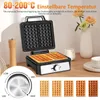 Aigostar - Waffeleisen 2 belgische Waffeln, Waffelautomat Produktbild-Vorschau 3