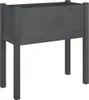 vidaXL Pflanzkübel 2 Stk. Grau 70x31x70 cm Massivholz Produktbild-Vorschau 2