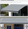 Outdoor manuelle Gelenkarmmarkise Markise 395cm mit Produktbild-Vorschau 5