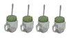 Trinkglas mit Deckel und NEU MIT GLASHALM - 4er Set / je Produktbild-Vorschau 2