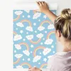 10m VLIES TAPETE Rolle Kinderzimmer Wolken und Regenbogen Produktbild-Vorschau 4