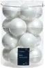 Weihnachtskugeln Glas 8cm 16 Stück - Winterweiss Produktbild-Vorschau 1