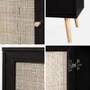 sweeek - Sideboard mit Rattangeflecht 80 x 39 x 65,8 cm - Produktbild-Vorschau 4