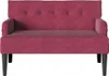 vidaXL Pohovka Chesterfield Weinrot 112 x 65,5 x 75 cm Samt Náhľad obrázku produktu 4
