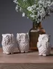 Eulen-Figuren Modern Dekorativ Boho Harz Weiß Set 3 Stk 13 Produktbild-Vorschau 4