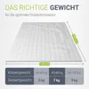 Juskys Gewichtsdecke 135x200 – weiß, schwere Therapiedecke Produktbild-Vorschau 14