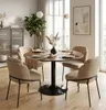 Runder Esstisch VICTORY 70 cm – BROWN, moderner Küchentisch Produktbild-Vorschau 2