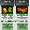 Gourmetmaxx Heißluftfritteuse Vario Doppelkammer 10l 2400W Anteprima dell’immagine prodotto 6