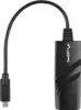 Lanberg NC-1000-02, USB typu C, RJ-45, Černá, 1 kusů, 0,15 Náhled obrázku produktu 2