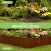 be4nature Bordure roulante flexible en bois 100 x 30 cm Voir les images du produit 2