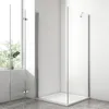 EMKE Duschkabine 90 x 90 x 195 cm Eckeinstieg Falttür Produktbild-Vorschau 2