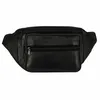 Echtleder Bauchtasche in Schwarz geschmeidiges Leder Produktbild-Vorschau 1