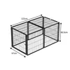 Modulare Hundebox 120x60x60cm, Flexibler Hunde-Käfig mit Produktbild-Vorschau 7
