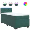Boxspringbett mit Matratze Dunkelgrün 90x190 cm Samt Produktbild-Vorschau 1