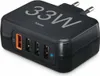 A black Hama USB charger with multiple ports is shown against a white background. Anteprima dell’immagine prodotto